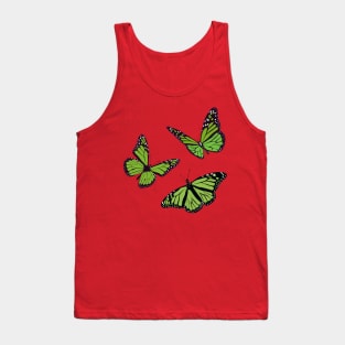 Beautiful soft green butterfly illustrations Tank Top